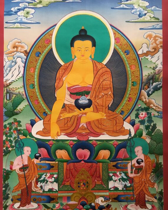 Shakyamuni Buddha Thangka Painting 80x60cm NTH81