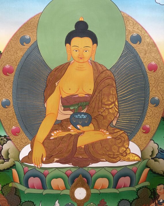 Tibetan thangka Art of Shakyamuni Buddha