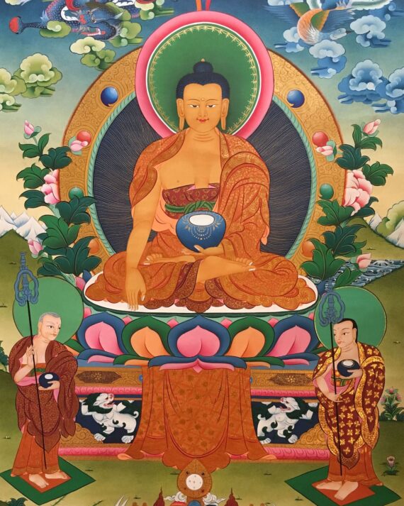 Buddha Shakyamuni Dragon Thangka