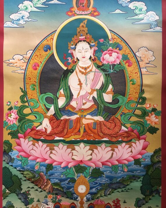 Tibetan White Tara Thangka