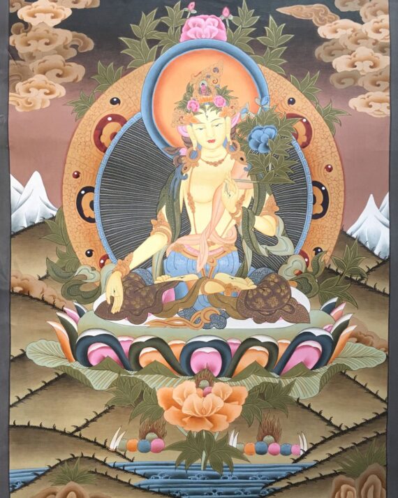 A Bright Thangka of White Tara