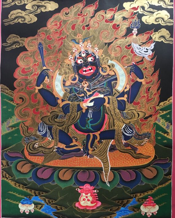 Tibetan Vajrapani Thangka Painting