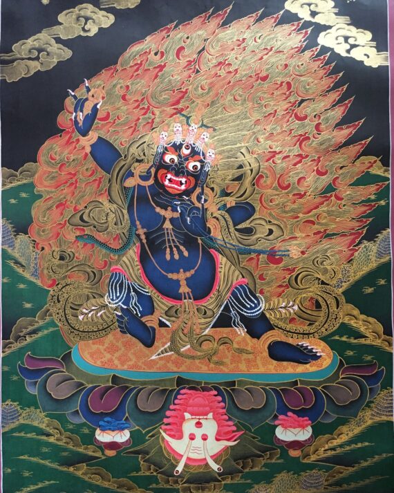 Tibetan Thangka of Vajrapani